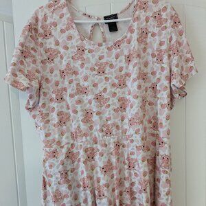 Her Universe Strawberry Cow Print Dress